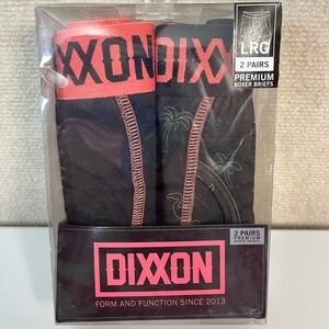 Dixxon Flannel Co Boxer Briefs‎ Red and Black Palm Tree Design 2 Pack